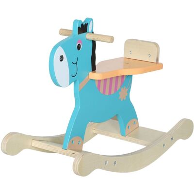 AIYAPLAY Schaukelpferd Holz, Kinder Schaukeltier Esel mit Haltegriffen Schaukel AIYAPLAY Schaukelpferd Holz, Kinder Schaukeltier Esel mit Haltegriffen Schaukel