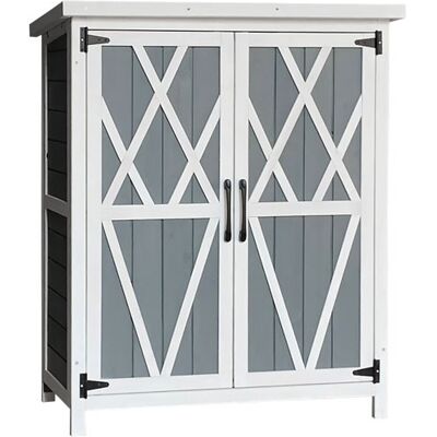 Home Deluxe Gartenschrank aus Holz YANA - M Home Deluxe Gartenschrank aus Holz YANA - M