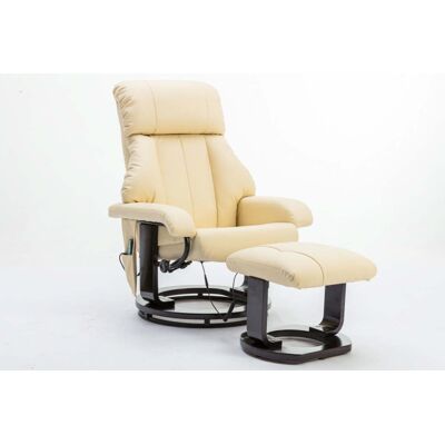 Happy Home Massagesessel mit Fußhocker & Heizfunktion - Beige Happy Home Massagesessel mit Fußhocker & Heizfunktion - Beige