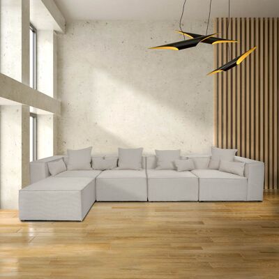 Home Deluxe Modulares Sofa VERONA - XL hellgrau Home Deluxe Modulares Sofa VERONA - XL hellgrau