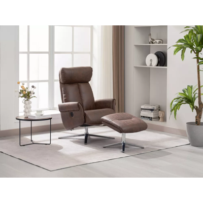 Happy Home Elektrisch verstellbarer Relaxsessel mit Hocker, ca. 106,5 x 71,5 x 88 cm - Braun Happy Home Elektrisch verstellbarer Relaxsessel mit Hocker, ca. 106,5 x 71,5 x 88 cm - Braun