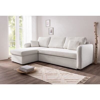 Möbel Punkt Ecksofa Nice inkl. Kissen mit Bettkasten, ca. 230 x 140 cm - Ecru Hell Möbel Punkt Ecksofa Nice inkl. Kissen mit Bettkasten, ca. 230 x 140 cm - Ecru Hell