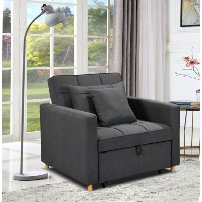 Better Home Sofabett inkl. Kissen, ca. 101 cm x 95 cm x 88 cm - Dunkelgrau Better Home Sofabett inkl. Kissen, ca. 101 cm x 95 cm x 88 cm - Dunkelgrau