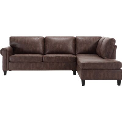 Happy Home Ecksofa HSP127-BRN Happy Home Ecksofa HSP127-BRN