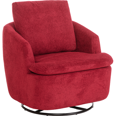 Better Home Drehbarer & schwingbarer Loungesessel mit gepolsterten Kissen, ca. 85 x 90 x 45-77 cm - Pink Better Home Drehbarer & schwingbarer Loungesessel mit gepolsterten Kissen, ca. 85 x 90 x 45-77 cm - Pink