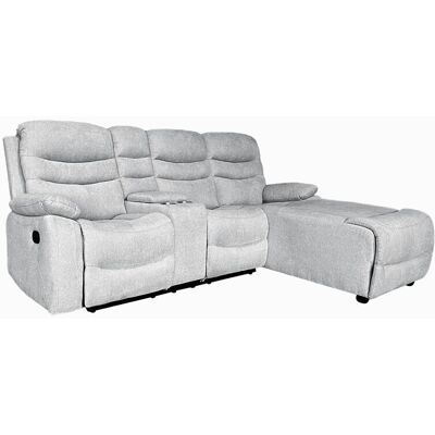 Happy Home Relax-Ecksofa mit Funktionssesseln, ca. 237 x 179x 108 cm - Hellgrau Happy Home Relax-Ecksofa mit Funktionssesseln, ca. 237 x 179x 108 cm - Hellgrau