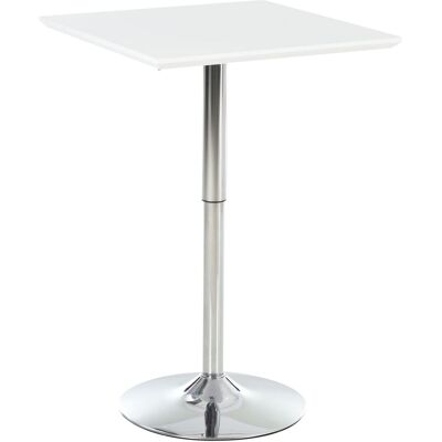 HOMCOM Bartisch Bistrotisch Pub Höhenverstellbarer Quadratischer Stehtisch Tisch Weiß 60x60x69-92 cm HOMCOM Bartisch Bistrotisch Pub Höhenverstellbarer Quadratischer Stehtisch Tisch Weiß 60x60x69-92 cm