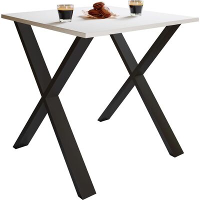 VCM Schwarz/Weiß Xona Esstisch - 80x80 cm VCM Schwarz/Weiß Xona Esstisch - 80x80 cm