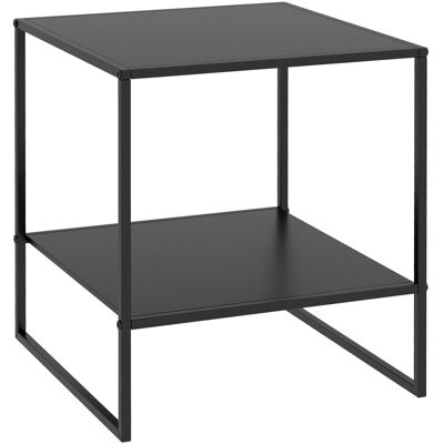 HOMCOM Couchtisch Beistelltisch, Sofatisch mit Ablage, Nachttisch, Schwarz HOMCOM Couchtisch Beistelltisch, Sofatisch mit Ablage, Nachttisch, Schwarz