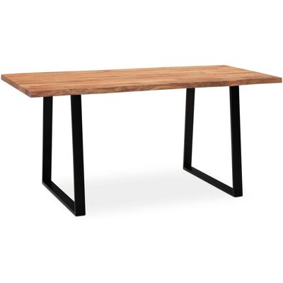Wohnling Esszimmertisch 180 cm Akazie Massivholz Esstisch Küchentisch Baumkante Wohnling Esszimmertisch 180 cm Akazie Massivholz Esstisch Küchentisch Baumkante