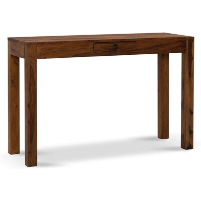 Skyport Moderner Sheesham-Schreibtisch mit Schublade - Handgefertigt, 118x40x76 cm Skyport Moderner Sheesham-Schreibtisch mit Schublade - Handgefertigt, 118x40x76 cm