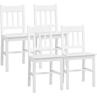 HOMCOM - Esszimmerstuhl 4er-Set aus Kiefernholz - pine wood - Dining chair HOMCOM - Esszimmerstuhl 4er-Set aus Kiefernholz - pine wood - Dining chair