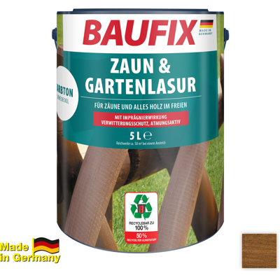 Baufix Zaun- und Gartenlasur - Nussbaum Baufix Zaun- und Gartenlasur - Nussbaum