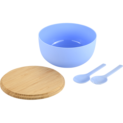 KESPER Salatschüssel mit Deckel und Besteck - Blau - Salatschale KESPER Salatschüssel mit Deckel und Besteck - Blau - Salatschale