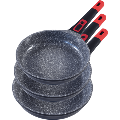 KING 3tlg. Bratpfannenset« CLICK-GRIP, Induktion, 20+24+28cm KING 3tlg. Bratpfannenset« CLICK-GRIP, Induktion, 20+24+28cm