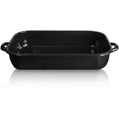Karl Krüger Emaillierte Vierkantpfanne schwarz, 40 cm Karl Krüger Emaillierte Vierkantpfanne schwarz, 40 cm