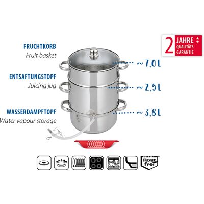 ELO Dampfentsafter 26cm / 13,3 L ELO Dampfentsafter 26cm / 13,3 L