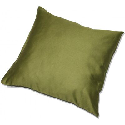 Kinzler - Baumwoll-Satin Kissenhülle Uni 2x40/40 cm - Oliv - Bettwäsche Kinzler - Baumwoll-Satin Kissenhülle Uni 2x40/40 cm - Oliv - Bettwäsche