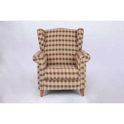 Better Home Polstersessel Loretta, ca. 86 x 81 x 105 cm – Kariert & Braun Better Home Polstersessel Loretta, ca. 86 x 81 x 105 cm – Kariert & Braun