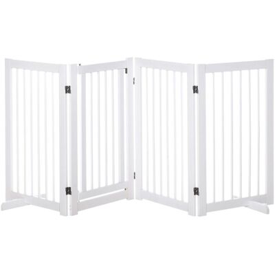PawHut Kiefernholz weiß 36x91x220 cm - Schutzgitter PawHut Kiefernholz weiß 36x91x220 cm - Schutzgitter