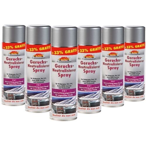 Carfit Geruchsneutralisierer Spray - 6er Set