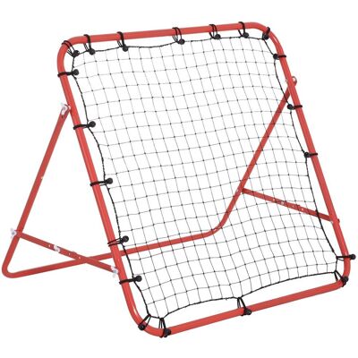 HOMCOM Fußball Rebounder Kickback Tor Rückprallwand Netz Metallrohr+PE Gewebe Rot 96 x 80 x 96 cm HOMCOM Fußball Rebounder Kickback Tor Rückprallwand Netz Metallrohr+PE Gewebe Rot 96 x 80 x 96 cm