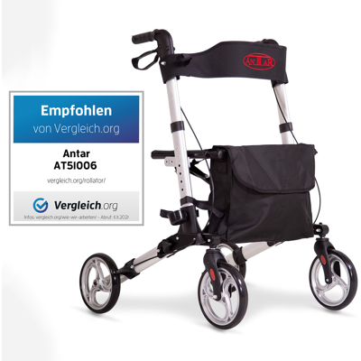 Antar Alu Vierrad-Rollator Leichtgewicht AT51006 Antar Alu Vierrad-Rollator Leichtgewicht AT51006