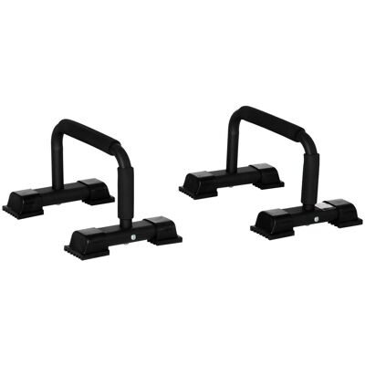 HOMCOM Liegestützgriffe 2er Set rutschfest Push Up Griffe Push up Bars Parallettes Liegestützen für Muskeltraining und Krafttraining Stahl HOMCOM Liegestützgriffe 2er Set rutschfest Push Up Griffe Push up Bars Parallettes Liegestützen für Muskeltraining und Krafttraining Stahl