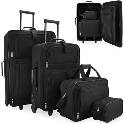 Casaria Deuba Trolley Koffer Set Reisekofferset 4tlg. Casaria Deuba Trolley Koffer Set Reisekofferset 4tlg.