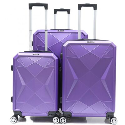 Cheffinger Reisekoffer ABS-03 Koffer 3-teilig Hartschale Trolley Set Kofferset Handgepäck Gepäck Reisetasche Cheffinger Reisekoffer ABS-03 Koffer 3-teilig Hartschale Trolley Set Kofferset Handgepäck Gepäck Reisetasche