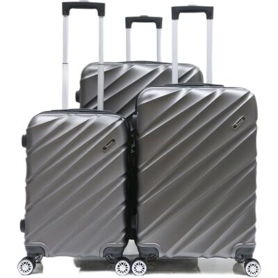 Cheffinger Reisekoffer Koffer 3 tlg Hartschale Trolley Set Kofferset Handgepäck Gepäck Reisetasche ABS-05 Cheffinger Reisekoffer Koffer 3 tlg Hartschale Trolley Set Kofferset Handgepäck Gepäck Reisetasche ABS-05