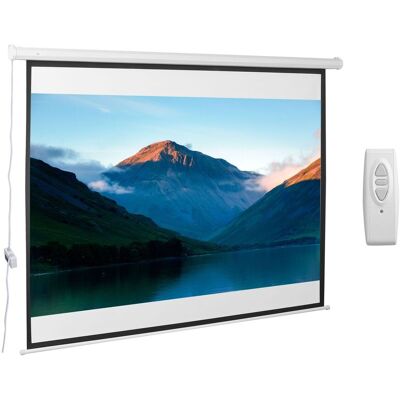 HOMCOM Beamer Leinwand Elektrisch 203 x 152cm Projektionsleinwand mit Fernbedienung HOMCOM Beamer Leinwand Elektrisch 203 x 152cm Projektionsleinwand mit Fernbedienung