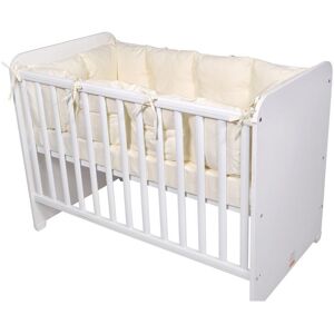 Lorelli Babybett-Nestchen 4-teilig rundum, Babybett 120 x 60 cm, 100% Baumwolle beige