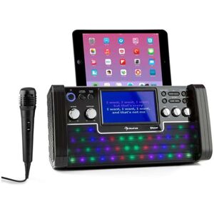 auna DiscoFever LED Bluetooth-Karaokeanlage LED 7