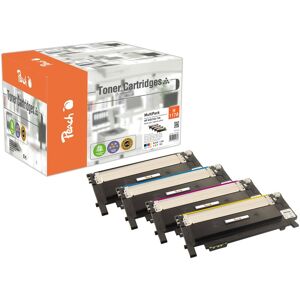 Peach HP 117 A 4 Toner (bk, c/m/y) ersetzt HP No. 117A, W2070A, W2071A, W2072A, W2073A für z.B. HP Color Laser MFP 178 nw, HP Color Laser MFP 170 (wiederaufbereitet)