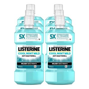 Listerine Mundspülung Cool Mint Mild 500 ml, 6er Pack