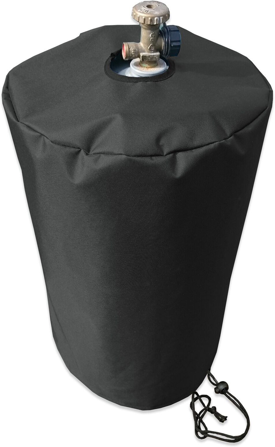 Grasekamp Black Premium Gasflaschenhülle 11kg Ø  32x47cm / gas bottle cover /  atmungsaktiv / breathable