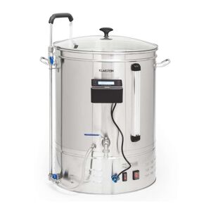 Klarstein Brauheld Smart 65 Maischekessel 2500W 65L 100°C Umwälzpumpe Edelstahl Edelstahl 65 Liter