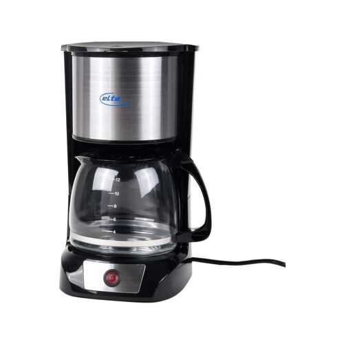 Elta Kaffeemaschine Edelstahl Filterkaffeemaschine Glas Kanne Kaffee Maschine