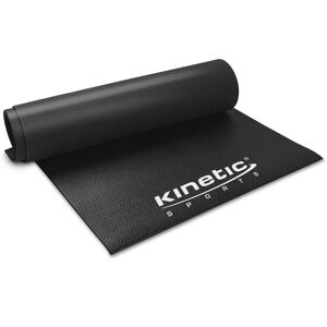 Kinetic Sports Bodenschutzmatte für Laufband Heimtrainer – 6 mm Dick, Stabil & Rutschfest, Schutzmatte für Boden, Unterlage für Yoga, schwarz    200 x 100 cm