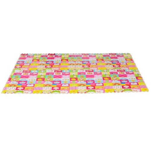 HOMCOM Puzzlematte 16-teilig mehrfarbig 61,5 x 61,5 x 1 cm (LxBxH)   Matte Spielmatte Bodenschutzmatte Bodenmatte
