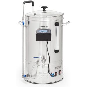 Klarstein Brauheld Smart 35 Maischekessel 2500W 35L 100°C Umwälzpumpe Edelstahl Edelstahl 35 Liter