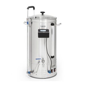 Klarstein Brauheld Smart 45 Maischekessel 2500W 45L 100°C Umwälzpumpe Edelstahl Edelstahl 45 Liter