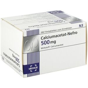 Calciumacetat Nefro 500 mg Filmtabletten