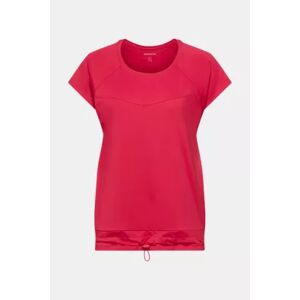 ESPRIT Recycelt: Active T-Shirt mit Kordelzug und E-Dry - CHERRY RED - XS