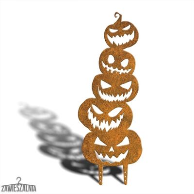 Monster Cable Zawieszalnia – Gartendekoration Stracho Kürbisse XL 78 cm, Halloween-Dekoration aus Corten-Stahl Monster Cable Zawieszalnia – Gartendekoration Stracho Kürbisse XL 78 cm, Halloween-Dekoration aus Corten-Stahl