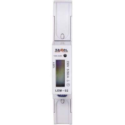 ZAMEL Stromzähler 50A LCD Einphasen - Strommesser ZAMEL Stromzähler 50A LCD Einphasen - Strommesser