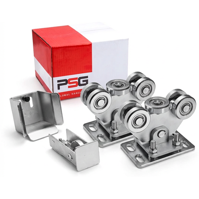PSG Laufwagen-Set für freitragende Schiebetore + Zubehör KIT für Schiene 70 PSG Laufwagen-Set für freitragende Schiebetore + Zubehör KIT für Schiene 70