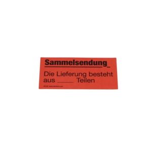 ratioform Warnetiketten, Sammelsendung, 145 x 70 mm, selbstklebend