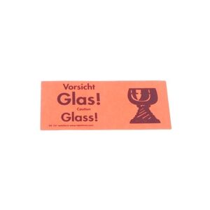 ratioform Warnetiketten, Vorsicht Glas!, 145 x 70 mm, selbstklebend